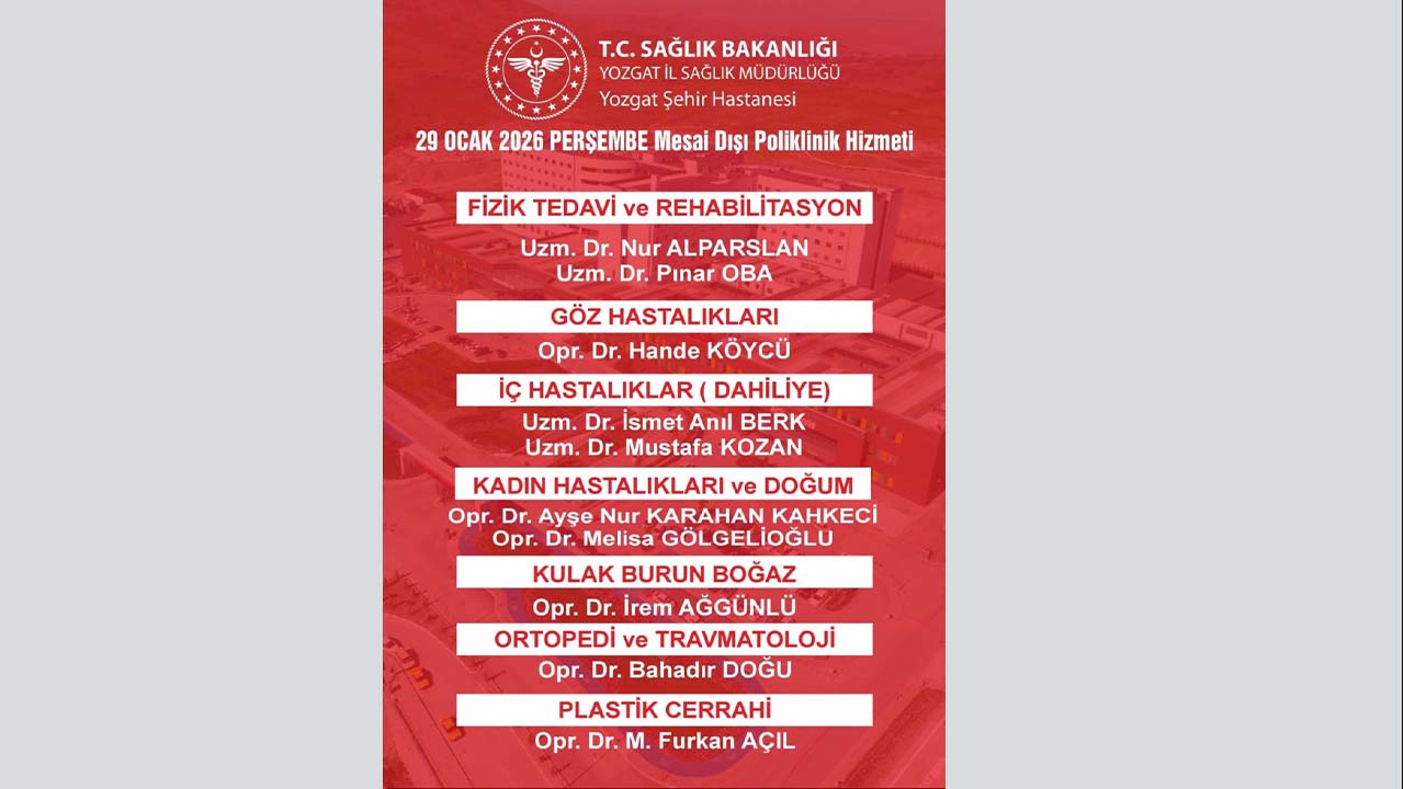 Şehir Hastanesi Hizmet Dışı