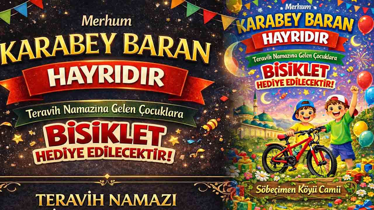 Yozgat Teravihe Giden Çocuklara Bisiklet Alacak