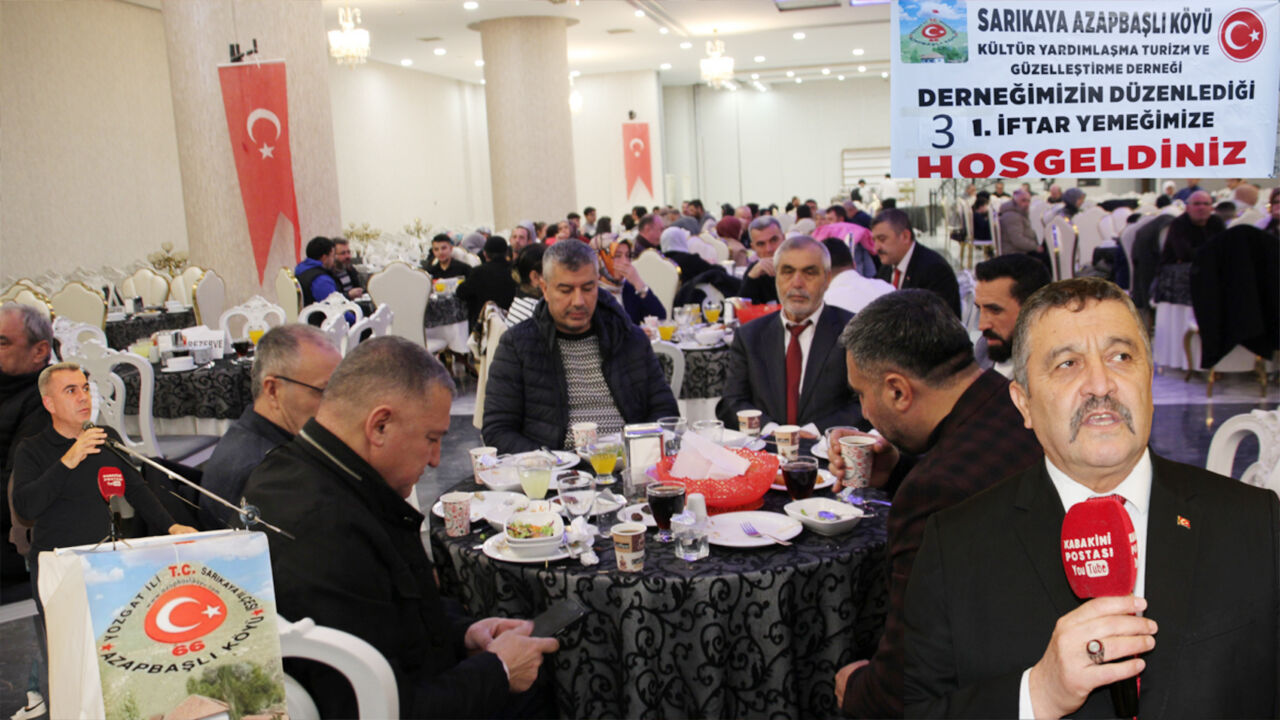 Ankara’da Azapbaşlı Köyü İftar Buluşması: 400 Hemşehri Keçiören’de Aynı Sofrada Bir Araya Geldi