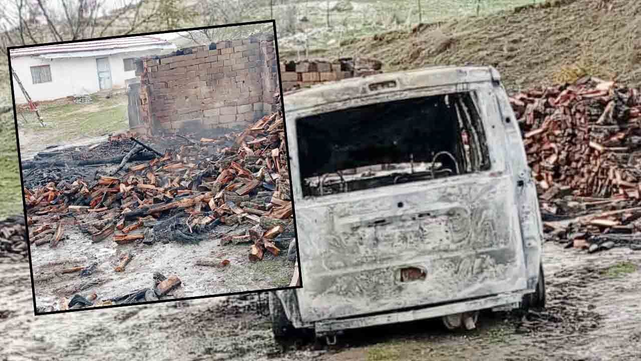 Yozgatta Araç Yangını