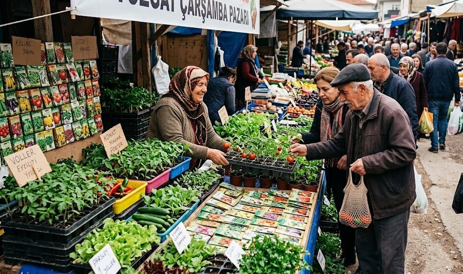 Yozgat Çarşamba Pazarı’nda Tohum Yoğunluğu! Bahar Bereketi Erken Geldi