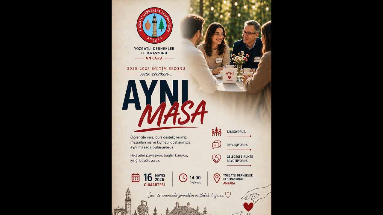 Yozgatlı Dernekler Federasyonu Aynı Masa Programı